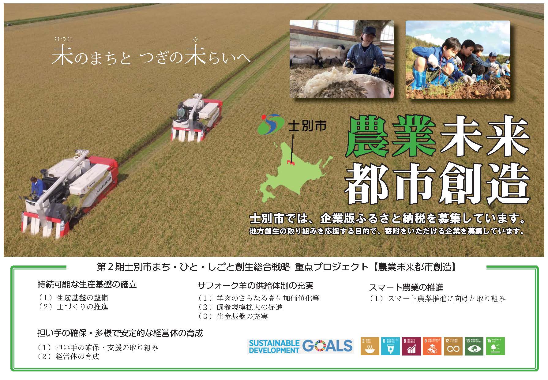 農業未来都市創造のチラシ