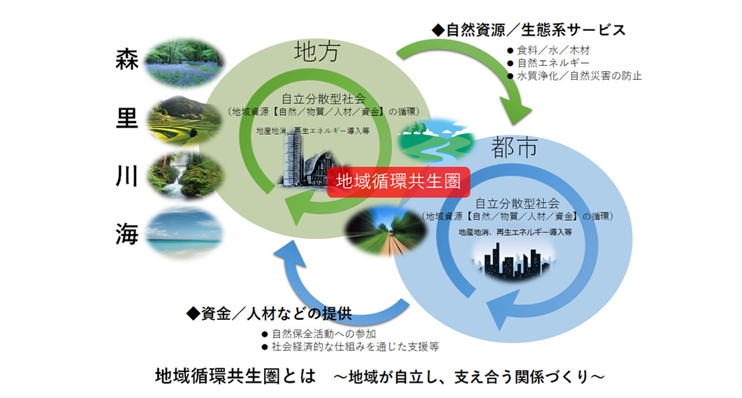 地域循環共生圏についての図