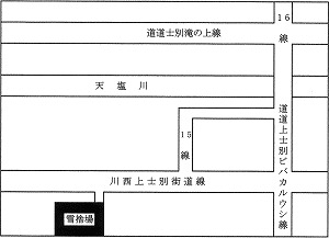 上士別地区の地図