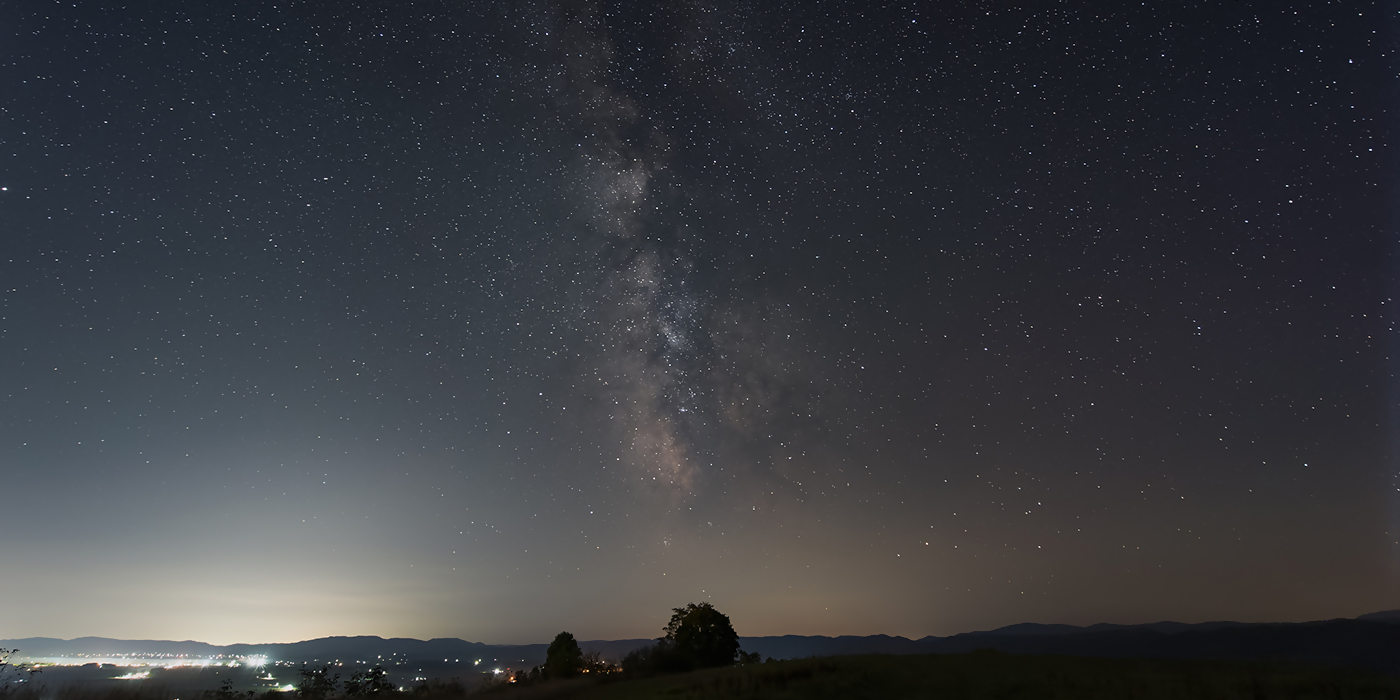 星空の士別市の画像