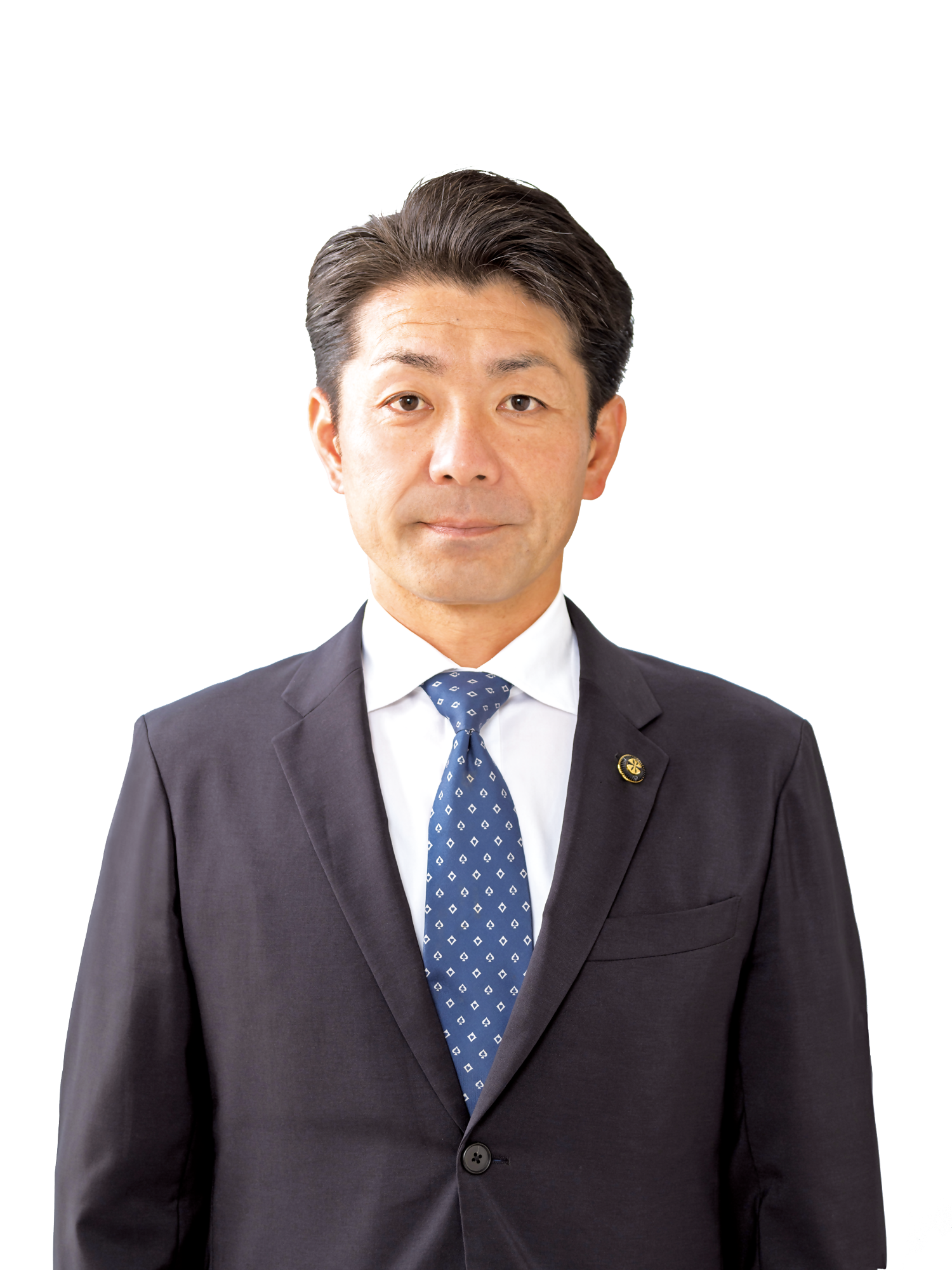 渡辺市長のスーツ姿の写真