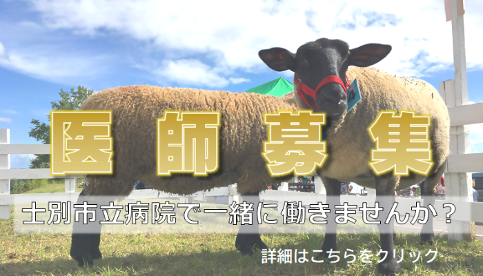 士別市立病院医師の募集を働きかける士別市立病院の画像